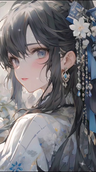 插花女孩