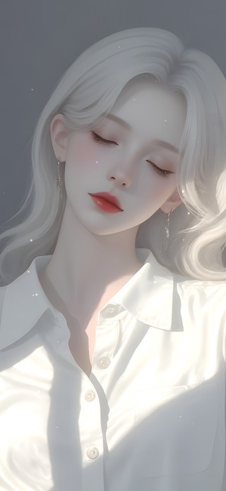 清纯光影女孩