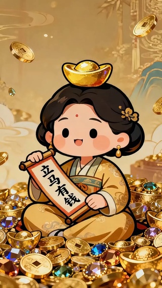 祝小富婆立马有钱