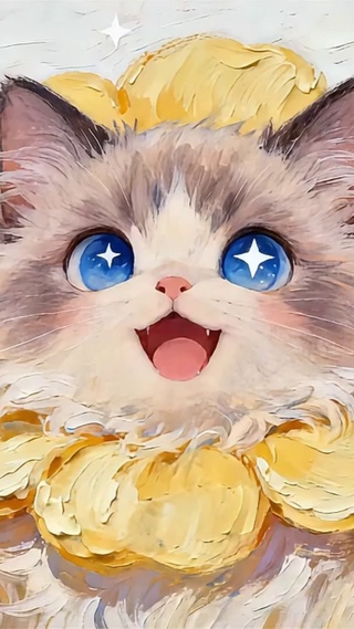 复古油画猫猫