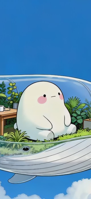 可爱团子云端遨游