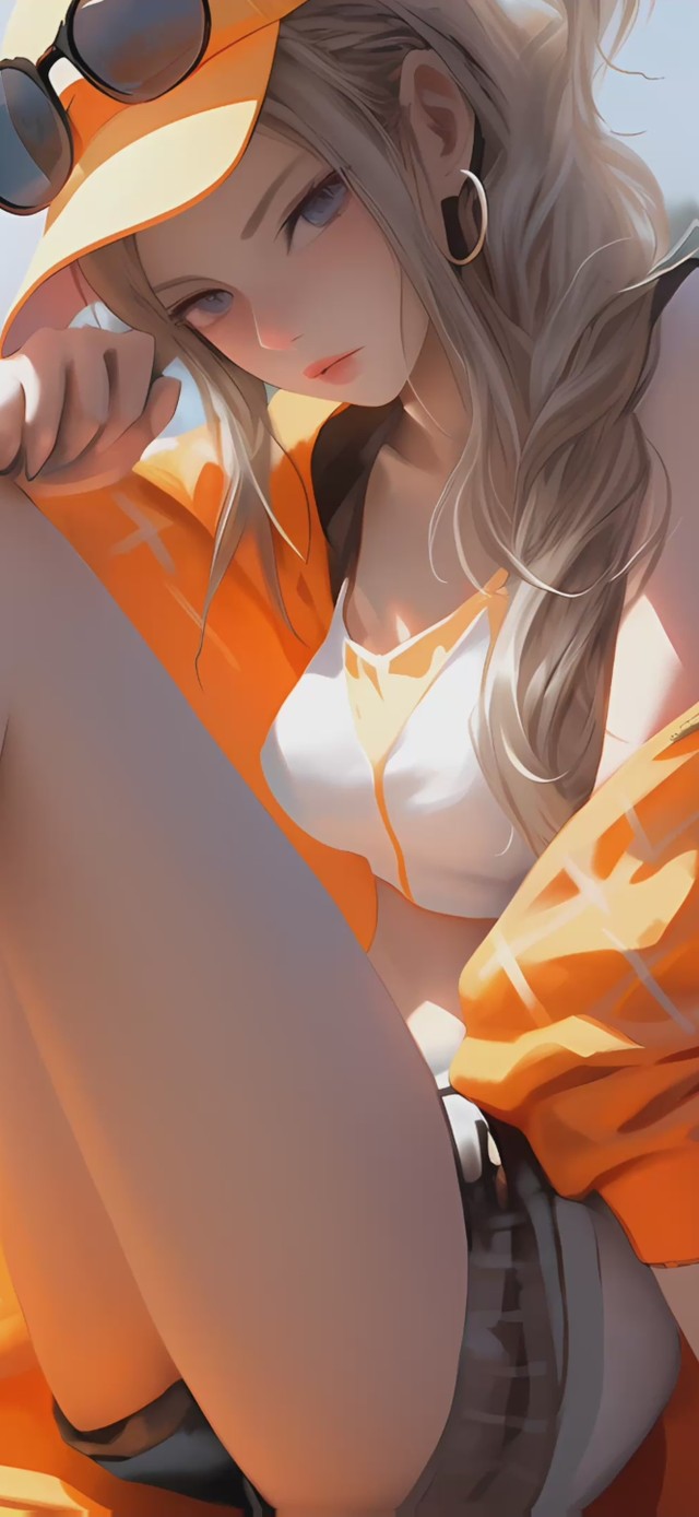 4K，动态，夏日性感沙滩美女