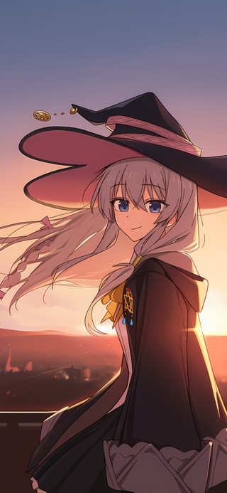 夕阳下的伊蕾娜