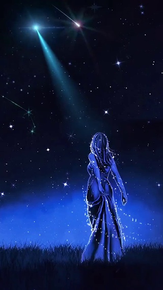 星空壁纸系列之星光少女