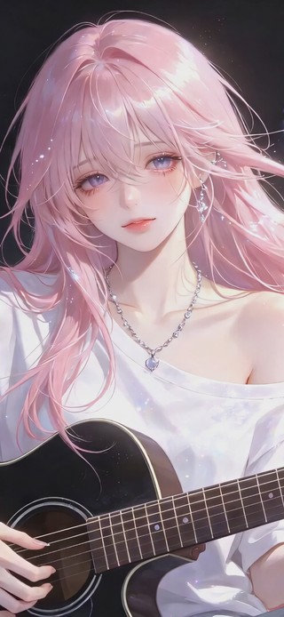 弹吉他的少女