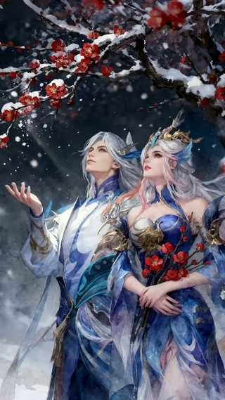 李白王昭君梅树下