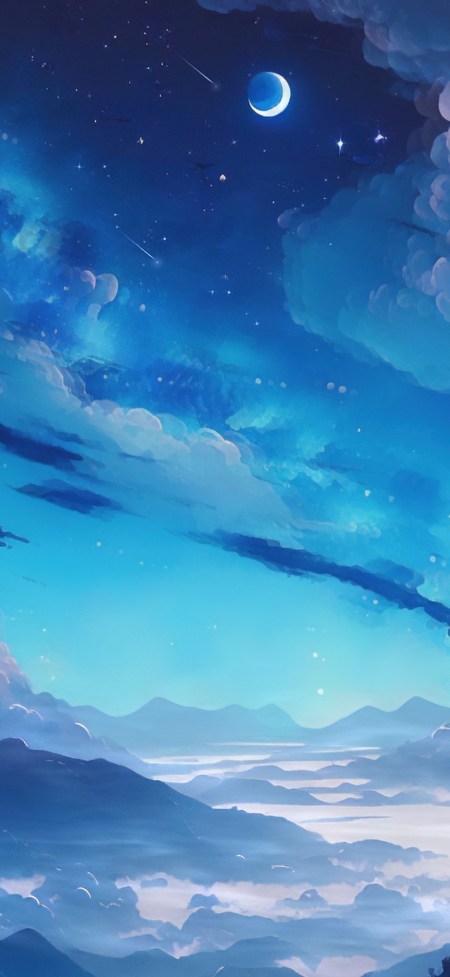 4K唯美治愈梦幻星空山川夜景