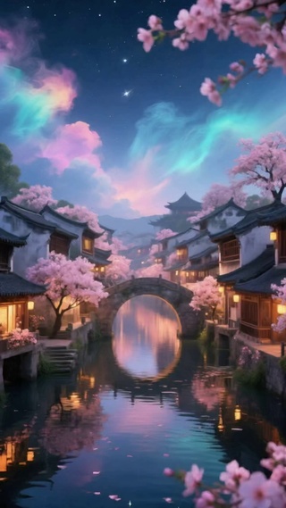 古风夜景
