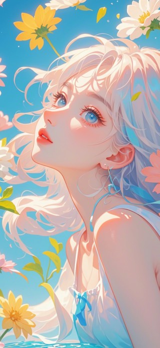  花漾壁纸|绚烂女孩