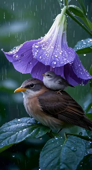 下雨有小乌