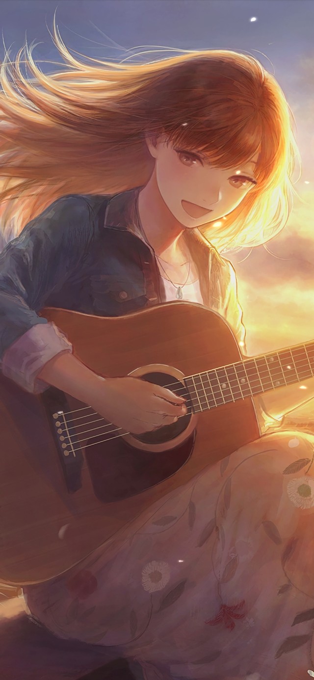 弹吉它的女孩