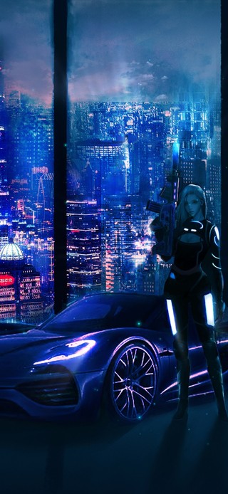 4K赛博朋克女特工