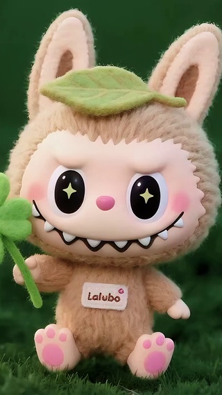 labubu幸运四叶草变装