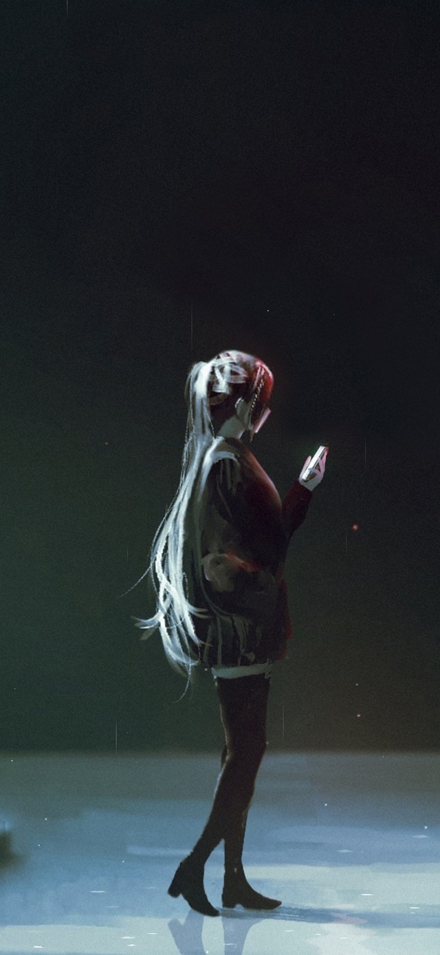 雨中的等待