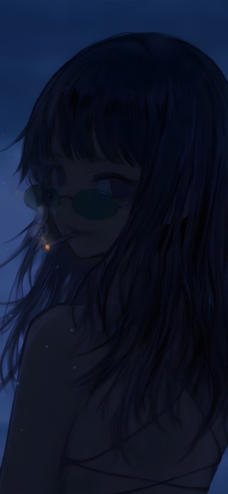 唯美清晨海边少女