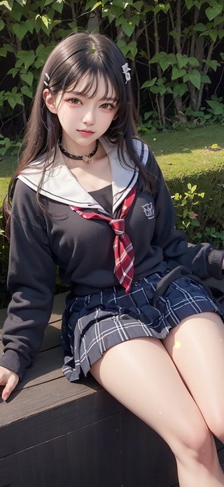 JK长腿美少女