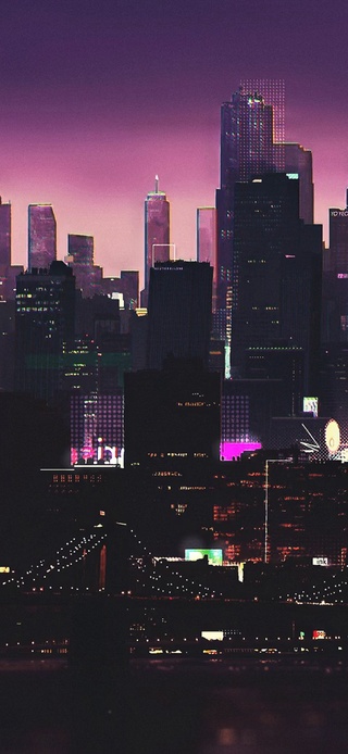 神仙配色城市夜景