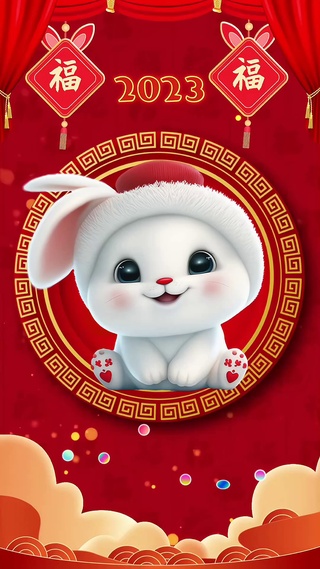 新年快乐 兔年暴富