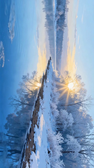 冬日暖阳河景