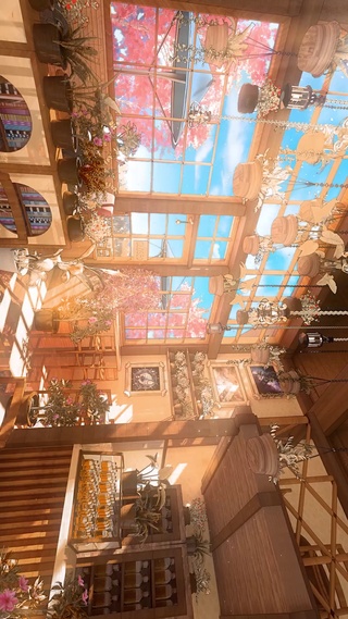 夏季美丽小屋