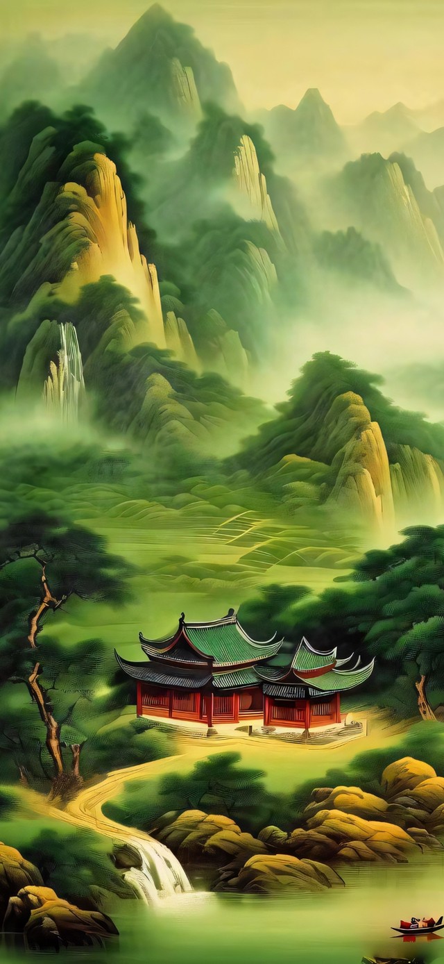 唯美水墨画