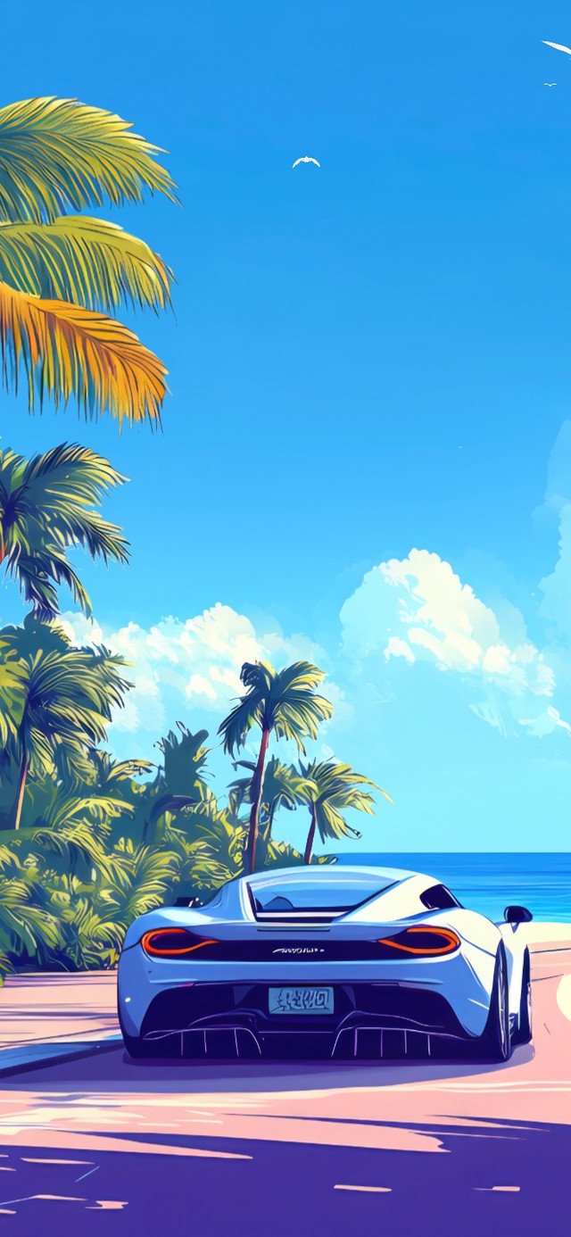 开着跑车去看海