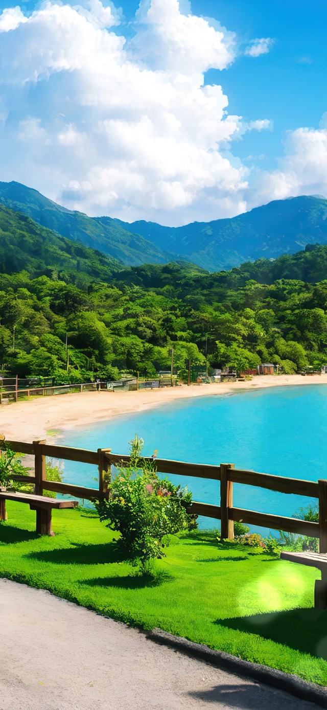 乡间小道炊烟袅袅