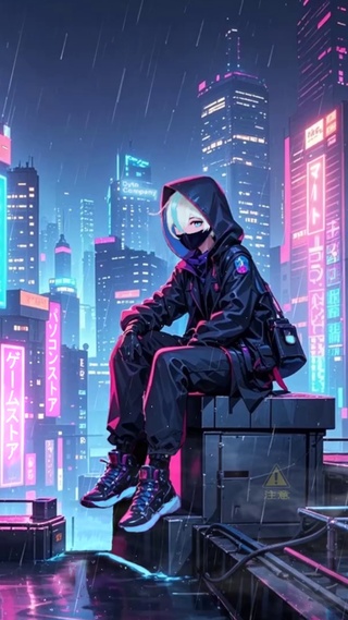雨中女孩