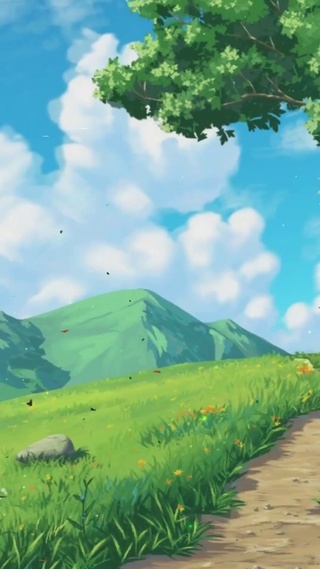 唯美治愈绿色护眼风景