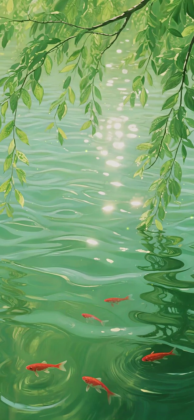 绿水生财 春柳纳福