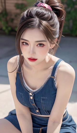 马尾少女动态版