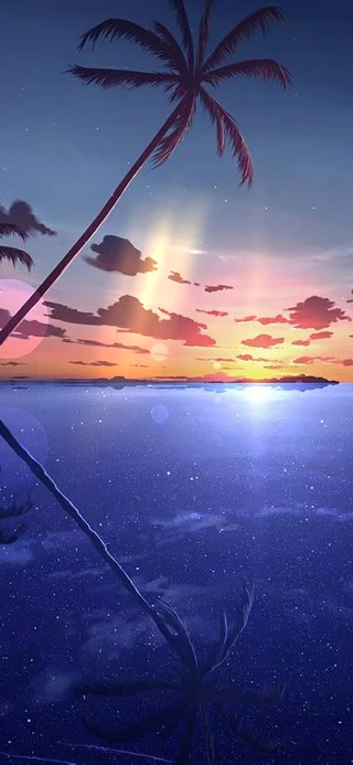夕阳治愈海景