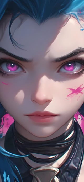 彩色水墨金克斯