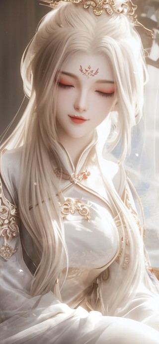 4k古风白发女神