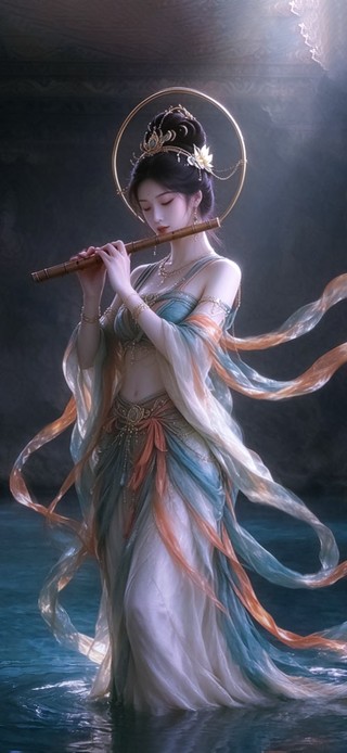 4K唯美飞天女神