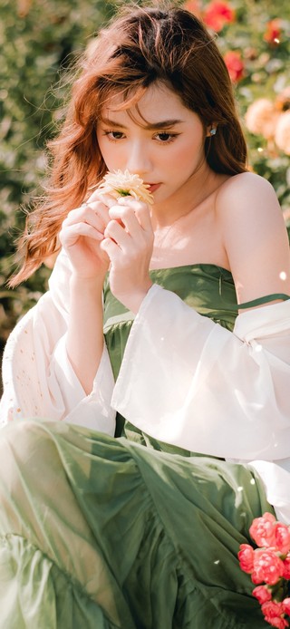 鲜花女孩