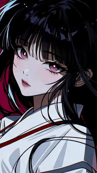 暗黑红调二次元美少女