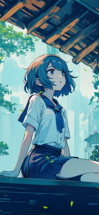 唯美森林女孩