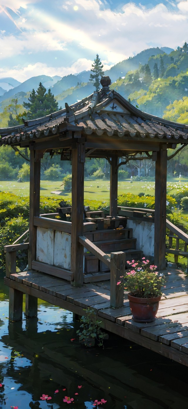 4K唯美护眼园林风景