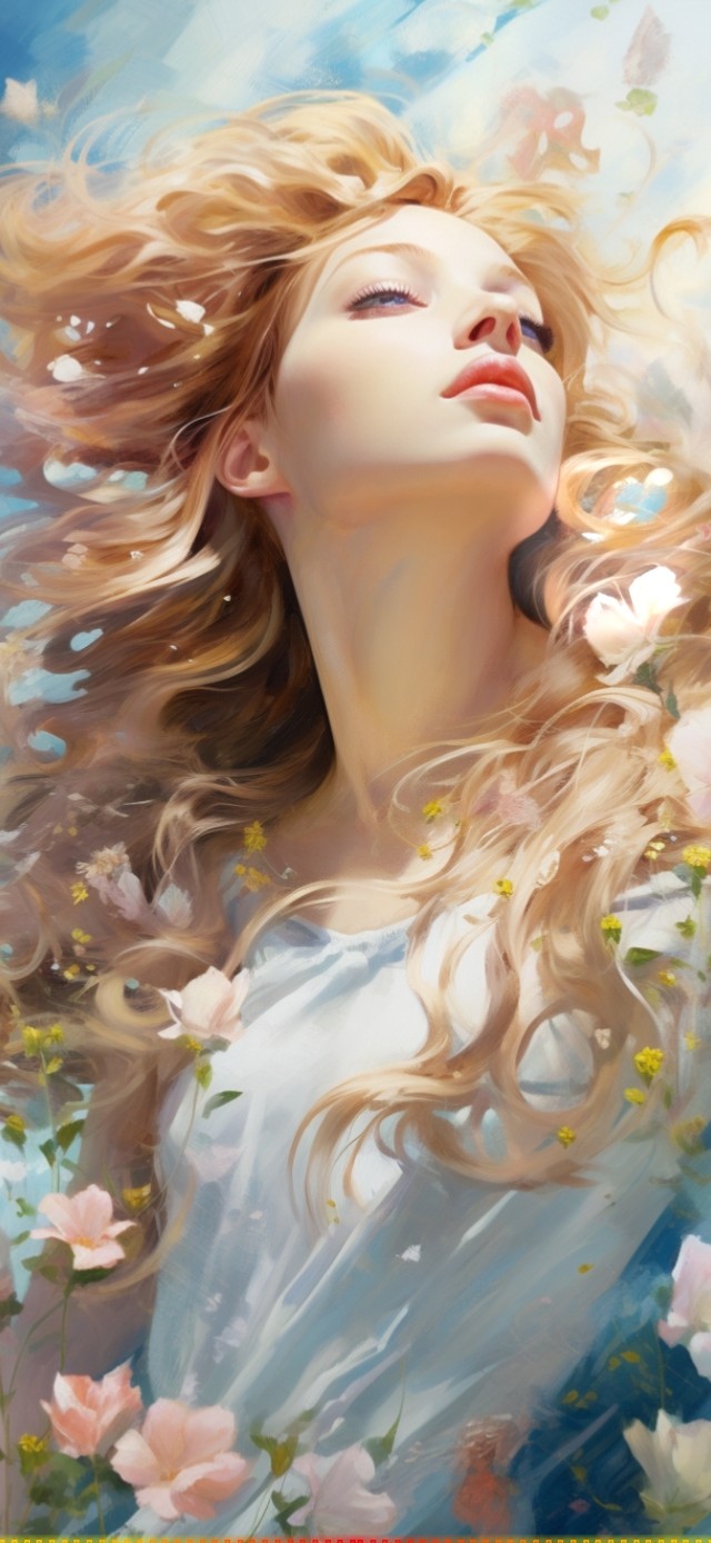 4K性感清纯Ai美女插画
