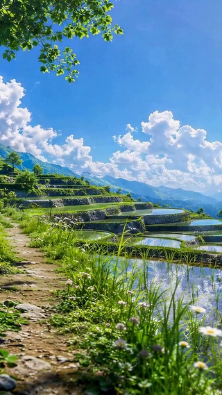 云上梯田风光
