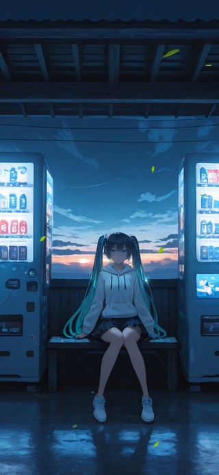 夜晚初音