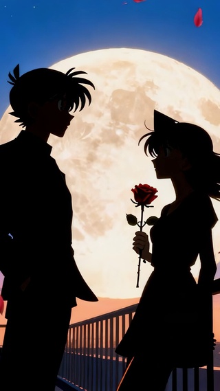 新兰逆光剪影CP