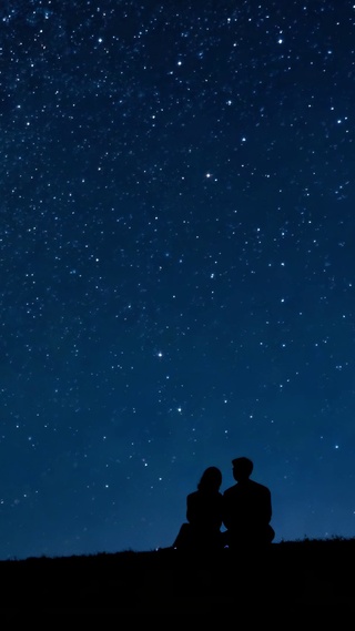 星穹私语双人旷野的星际温柔烟花