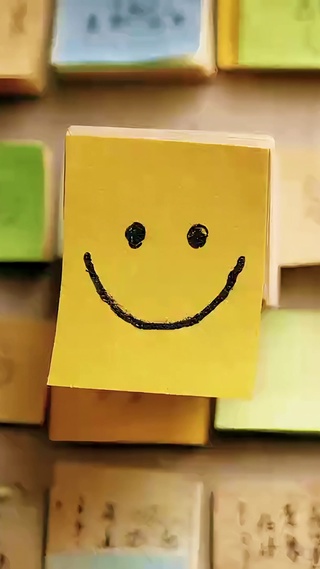 打工元气便签笑脸