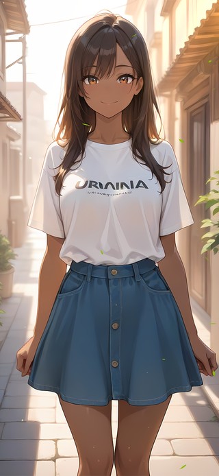 唯美小巷少女