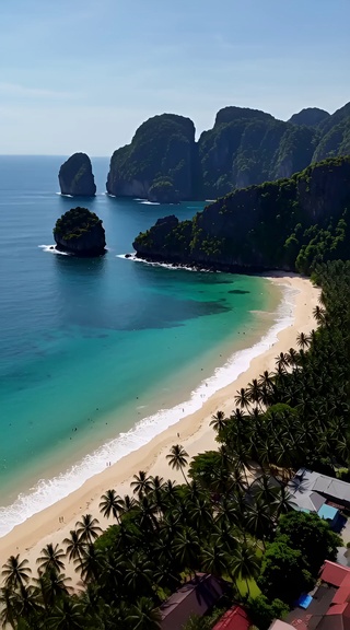 碧海椰林湾屿