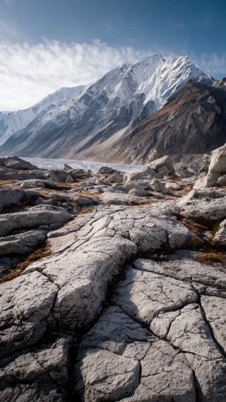  雪岭石径，天地间的苍茫史诗