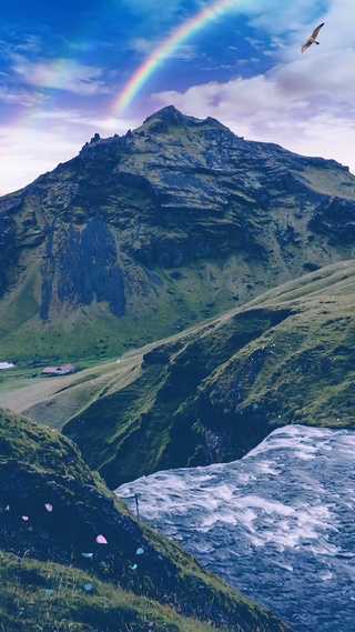 山川瀑布风景