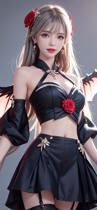 简约礼服恶魔少女